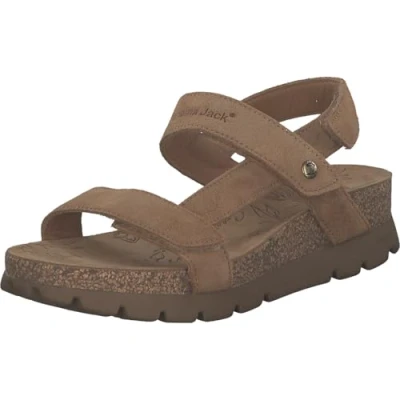 Afbeelding van Panama Jack Selma Sandalen met plateauzool, Dames, Maat: 36, B10 velour cuero / bark