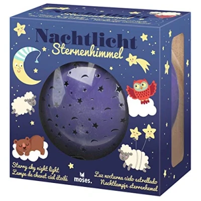 Afbeelding van Moses Nachtlamp Sterrenhemel Junior 14,5 Cm Donkerblauw