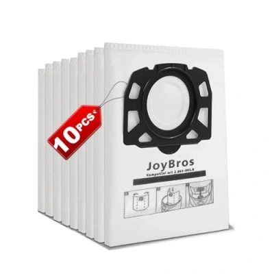 Afbeelding van JoyBros 10 zakken voor Kärcher wd4 wd5 wd6 p wd5p wd6p Premium 2.863 006.0 KFI 487 MV4 MV5 MV6 stofzuigerzakken