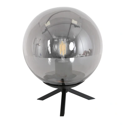 Afbeelding van Steinhauer tafellamp Bollique zwart metaal 20 cm E27 fitting 3323ZW
