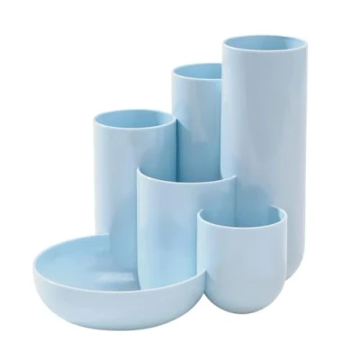 Afbeelding van HAN pennenkoker Campus 6 vaks pastel blauw HA 17480 884
