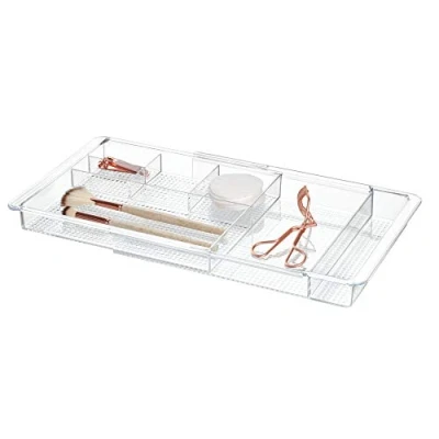 Afbeelding van iDesign Make up organizer Uitschuifbaar Transparant Sorteervakken &amp;