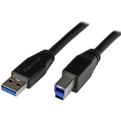 Afbeelding van Kabel USB A naar B Startech USB3SAB5M Zwart