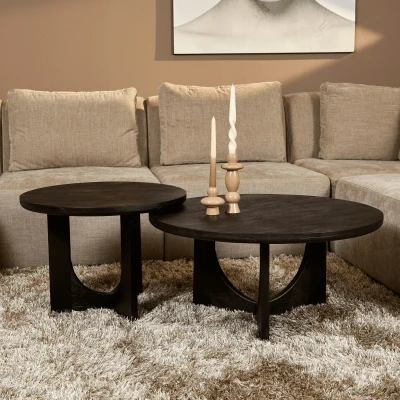 Afbeelding van Salontafel Guus Zwart 60 cm