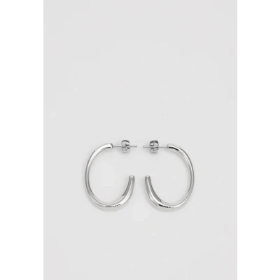 Afbeelding van Calvin Klein Hoops Oorbellen, Dames, Maat: One Size, Silver