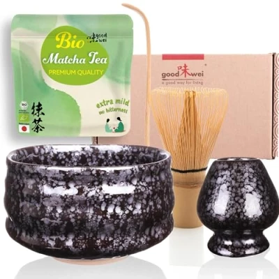 Afbeelding van Goodwei Theeceremonieset met hoogwaardige Matcha schaal en echte biologische uit Japan (Tetsu)