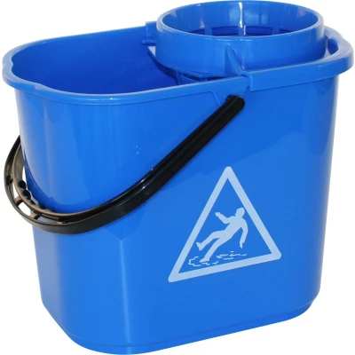 Afbeelding van Mopemmer met uitwringkorf 12 liter blauw