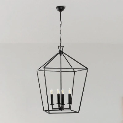 Afbeelding van Kroonluchter Till 13251, zwart, metaal, 4 lamps