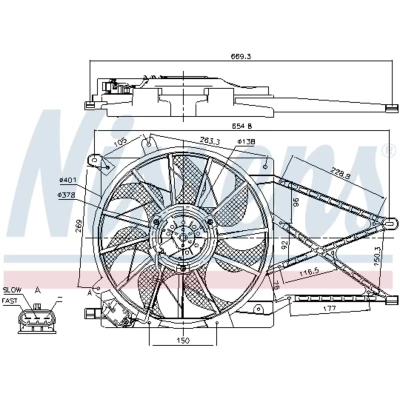 Afbeelding van Nissens Ventilatorwiel motorkoeling 85179