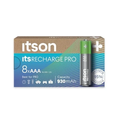 Afbeelding van itson itsRECHARGE Oplaadbare AAA batterij (potlood) NiMH 1.2 V 8 stuk(s)