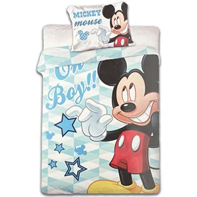 Afbeelding van Disney Mickey Mouse Oh Boy!! BABY dekbedovertrek 100 x 135 cm Multi
