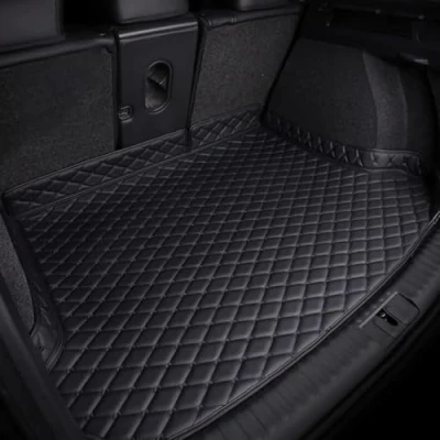 Afbeelding van TANJAU Kofferbakmat voor Chery Omoda 5 C5 Fownix FX 2022 2025, kofferbakmat, leer, waterdicht, antislip, duurzaam, interieuraccessoires, normaal A/zwart
