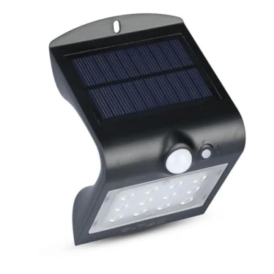 Afbeelding van Solar Wandlamp Zwart