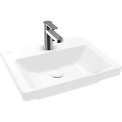 Afbeelding van Villeroy &amp; Boch Subway 3.0 fontein voor meubel wit (50 x 40