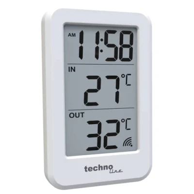 Afbeelding van Technoline thermometer WS 9172 70x110x22mm wit met 1 buitensensor 100m TL WS9172