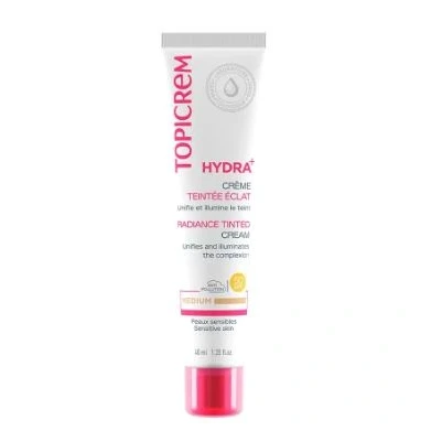 Afbeelding van Topicrem Hydra+ Radiance Tinted Cream Medium 40ml Dagcrème