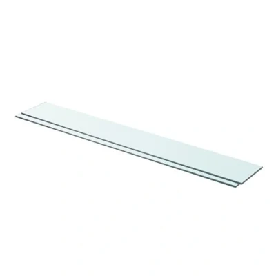 Afbeelding van Schappen 2 st 90x12 cm glas transparant