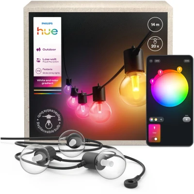 Afbeelding van Philips Hue Festavia Globe Lichtsnoer 14 meter 20 lampen