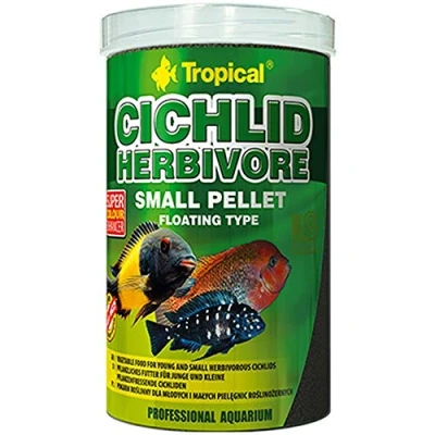 Afbeelding van Tropical Cichlide Pellets Herbivoor Small (1 Liter) Visvoer