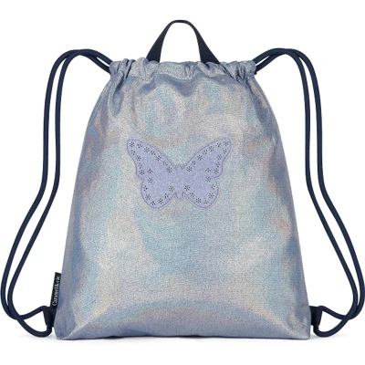 Afbeelding van Caramel &amp; Cie Zwem /Turnzak Blue Iridescent Butterfly Blauw