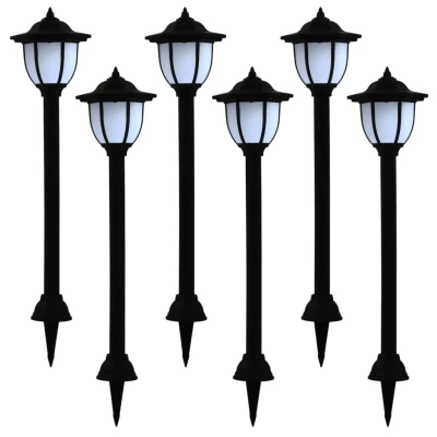 Afbeelding van Solarlampen 6 st LED zwart