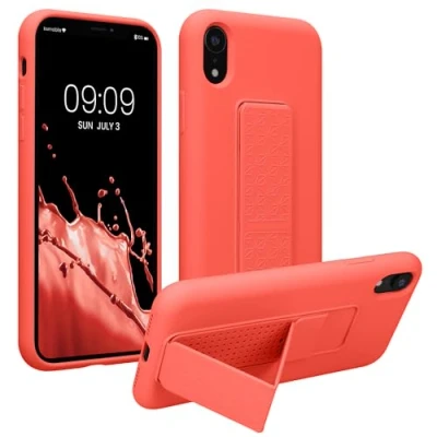 Afbeelding van kwmobile back cover voor smartphone geschikt Apple iPhone XR 1x beschermhoesje van kunststof In koraal