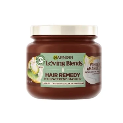Afbeelding van 1+1 gratis: Garnier Loving Blends Voedende Amandelmelk Haarmasker 340 ml