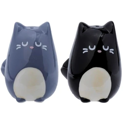 Afbeelding van Puckator Peper en zout stel katten/poezen keramiek cadeau setje