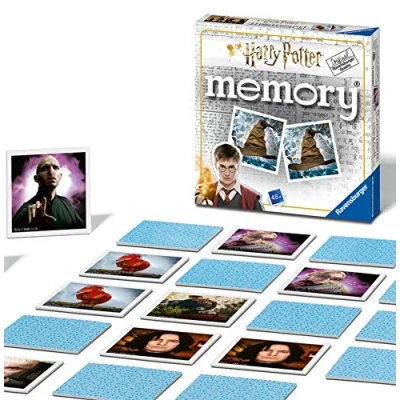 Afbeelding van Ravensburger Italy Harry Potter Memory in zakformaat, 15 x cm, spel, 24 paar karton, 48 kaarten, voor kinderen vanaf 4 jaar, 2 tot 8 spelers, meerkleurig, 0, 20560