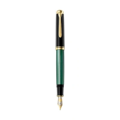 Afbeelding van Pelikan Souveran M800 vulpen, medium punt, zwart/groen