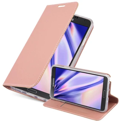 Afbeelding van Cadorabo Hoesje geschikt voor Samsung Galaxy NOTE 3 in CLASSY ROSE GOUD Beschermhoes met magnetische sluiting, standfunctie en kaartvakje Book Case Cover Etui