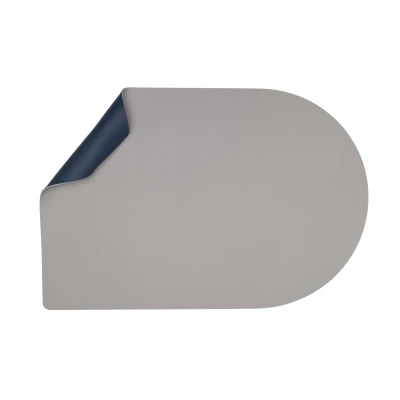 Afbeelding van Jay Hill Placemats Vegan leer Grijs / Blauw Bread dubbelzijdig 44 x 30 cm 6 Stuks