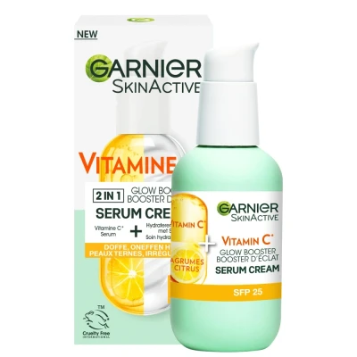 Afbeelding van Garnier 2 in1 Serum Cream Vitamine C SPF25