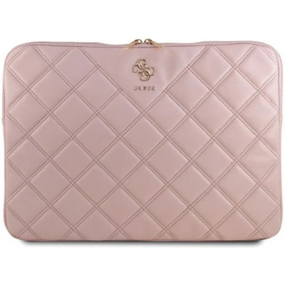 Afbeelding van Guess Quilted Big 4G Logo Universele Laptoptas (Geschikt voor toestellen tot 16&quot;) Roze