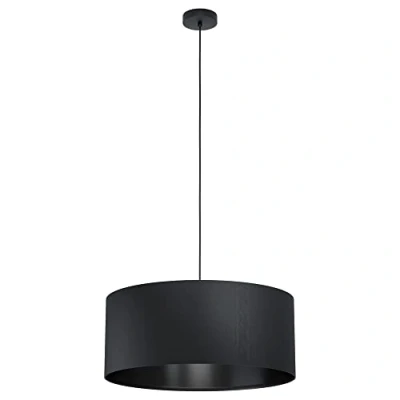 Afbeelding van hanglamp Maserlo Zwart Ø53 cm Textiel EGLO