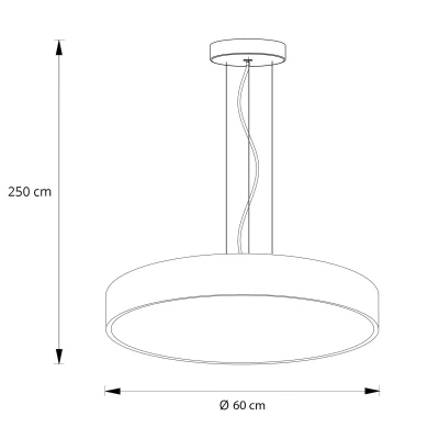 Afbeelding van Arcchio LED hanglamp Vanida, wit, Ø 60 cm, omhoog/omlaag