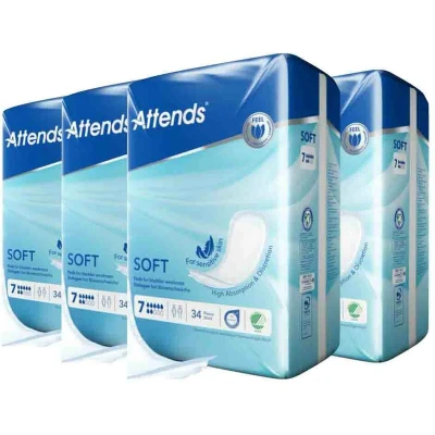 Afbeelding van Attends Soft 7 1 pak van 34 stuks