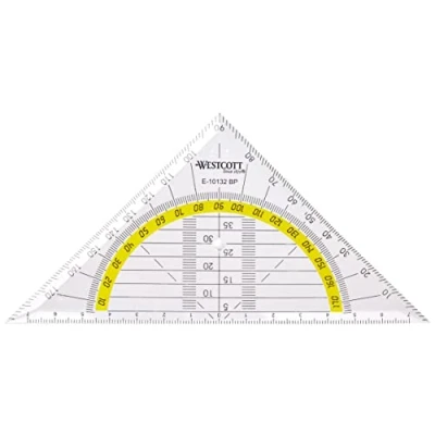 Afbeelding van geodriehoek Westcott 14cm flexibel in polybag