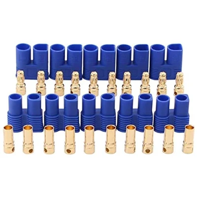 Afbeelding van 10 Paar EC3 Batterij Connector Stopcontacten, Banaanstekker 3.5mm Vrouwelijke Mannelijke Bullet RC ESC LIPO Elektromotor Vliegtuig Quadcopter Onderdelen DIY (EC3)
