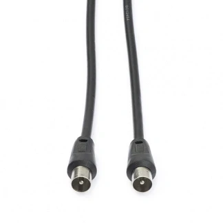 Afbeelding van Coax kabel mannelijk Nedis 1.5 meter (Analoog, Zwart)