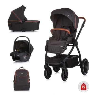 Afbeelding van Chipolino Kinderwagen Prestige 3 in 1 Blackberry