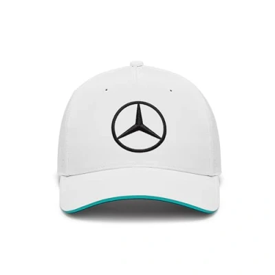 Afbeelding van Mercedes Team Cap Wit 2024 Lewis Hamilton George Russel Formule 1