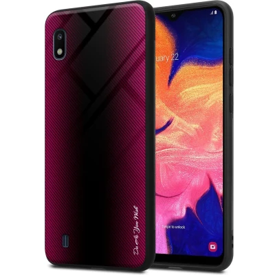 Afbeelding van Cadorabo Hoesje geschikt voor Samsung Galaxy A10 / M10 in PAARS ROZE Beschermhoes gemaakt van TPU silicone Case Cover en achterkant gehard glas