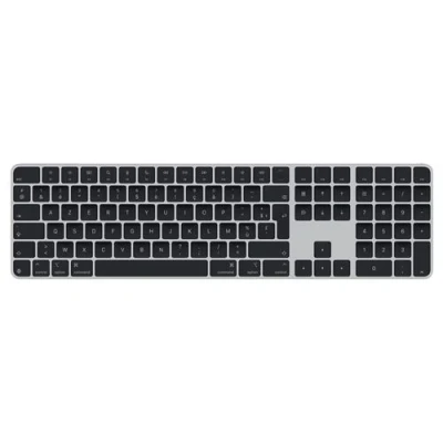 Image de Apple Clavier Sans Fil Magic Keyboard Touch Id Touches Numériques Azerty Noir (mxk83f/a)