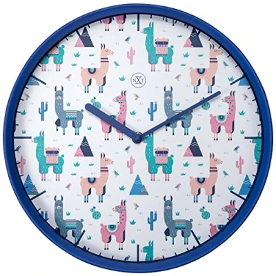 Afbeelding van Nextime Nx 7352 Wandklok Nxt Alpalca Dia 30Cm Kunststof Blauw