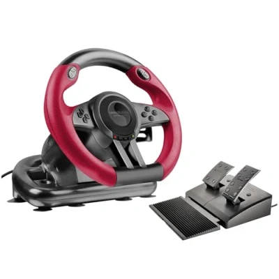 Image de SpeedLink TRAILBLAZER Racing Wheel Volant USB PlayStation 3 4 Slim Pro PC Xbox One S rouge/noir avec