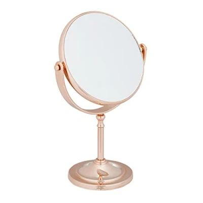 Afbeelding van Relaxdays make up spiegel vergrootspiegel scheerspiegel rond standspiegel tafel