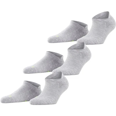 Afbeelding van Falke COOL KICK 3PACK Sneaker Socks Unisex Anatomical Plush SOLE Sokken, Heren, Maat: 42/43, Light grey