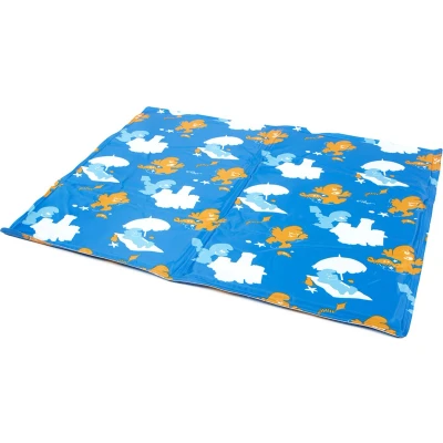 Afbeelding van Smurfs Duvoplus Dierenmat Hond De Smurfen Koelmat M 65x50cm Blauw 1st