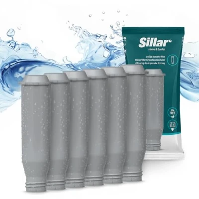 Afbeelding van Sillar 6 x waterfilter voor koffiemachines Krups F088, AEL01, TCZ6003 verhoogt de levensduur van het apparaat